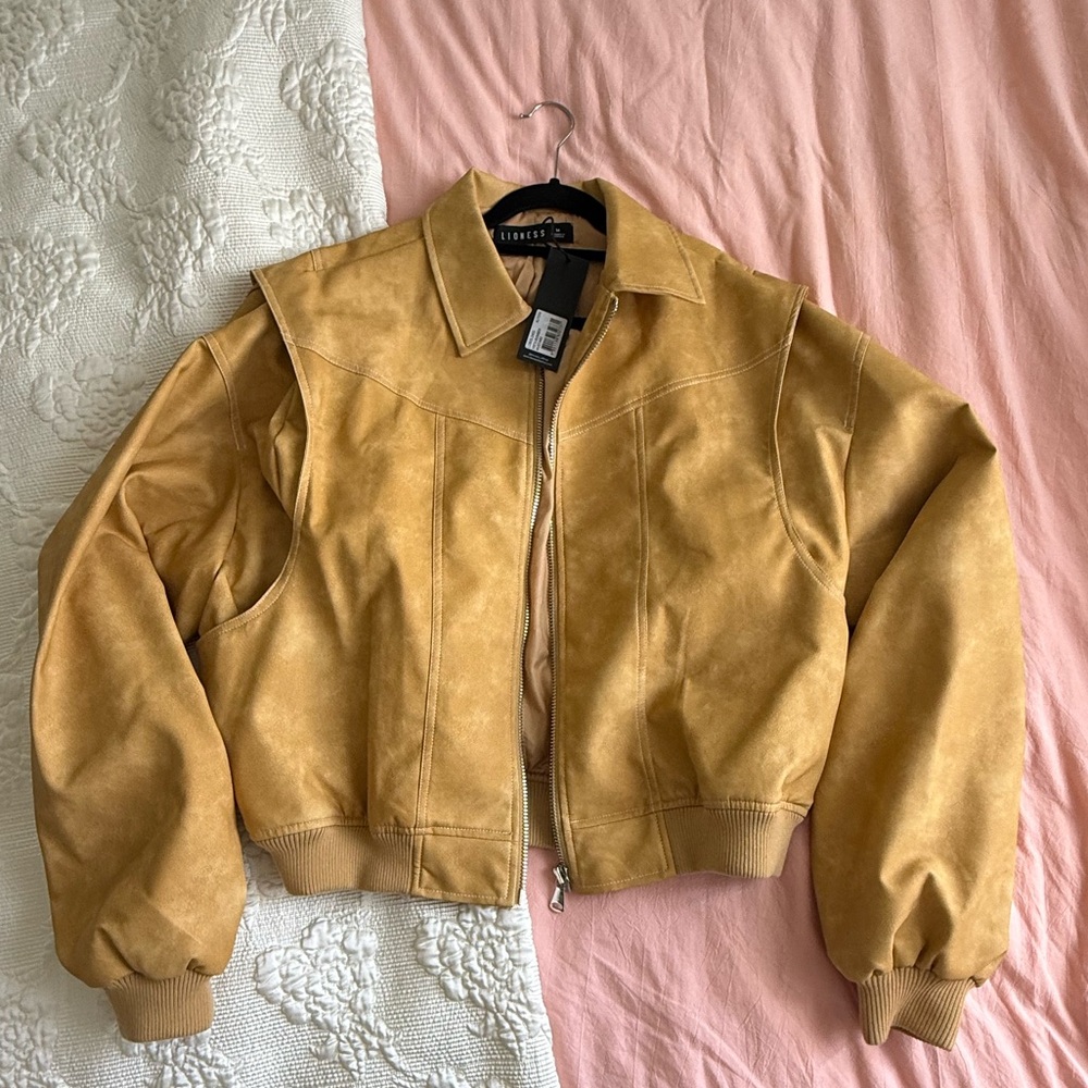 Lioness Vista Bomber Jacket in Mustard
